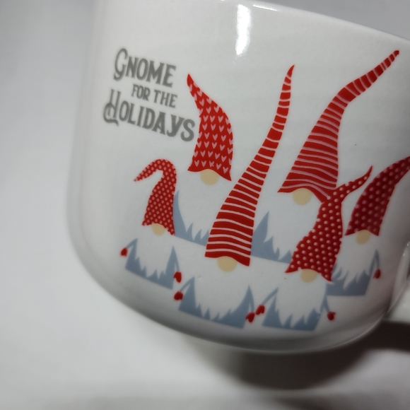 Gnome For The Holidays Stoneware Coffee Cup Multipurpose Mug Bowl with Handle - Picture 1 of 6